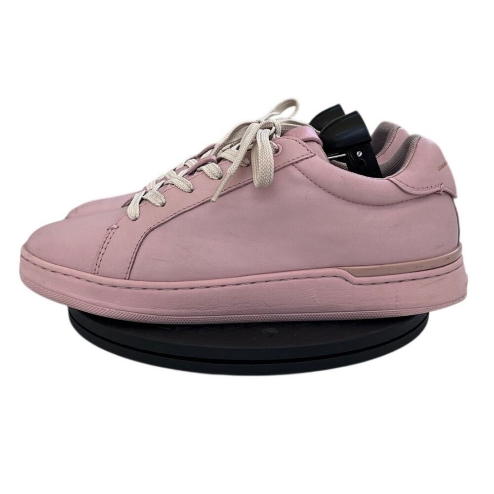 Womens Coach Lowline Lux G5041 Leather Jogging Athletic Sneaker Shoes 9.5B Pink